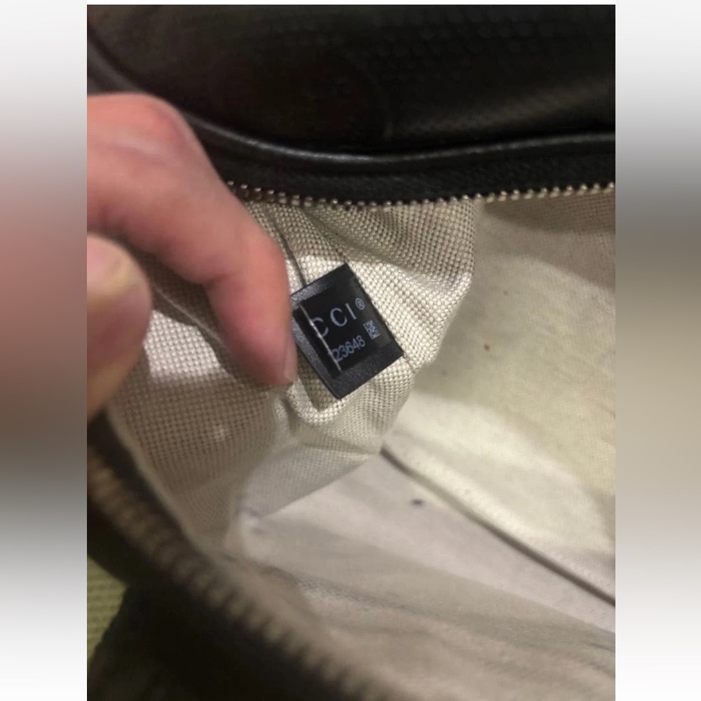 Gucci Embossed Black Belt Bag - Picture 8 of 14